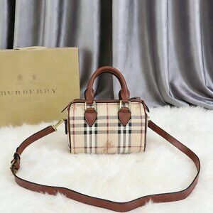 Burberry Mini Check Bowling Bag